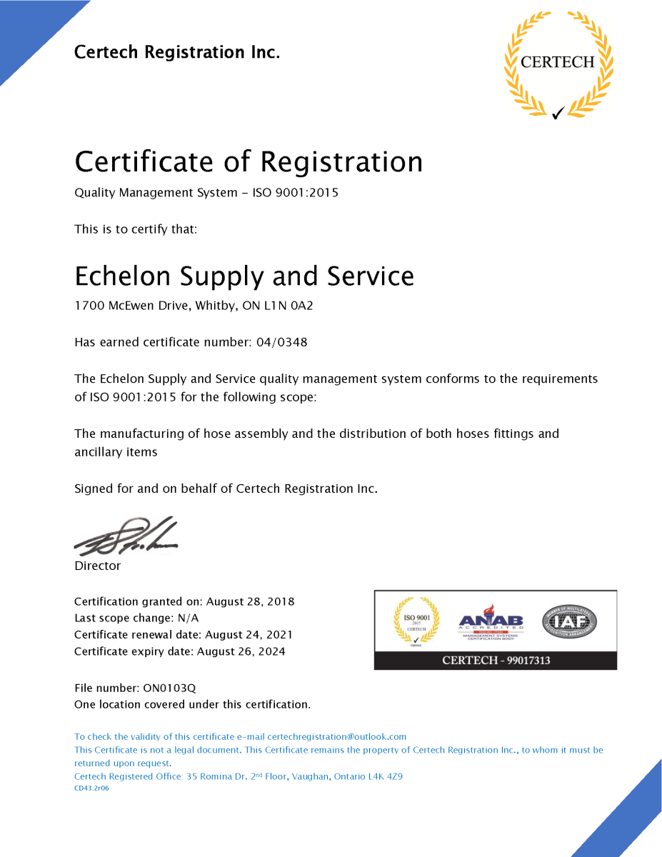 ISO Certificate (CA)